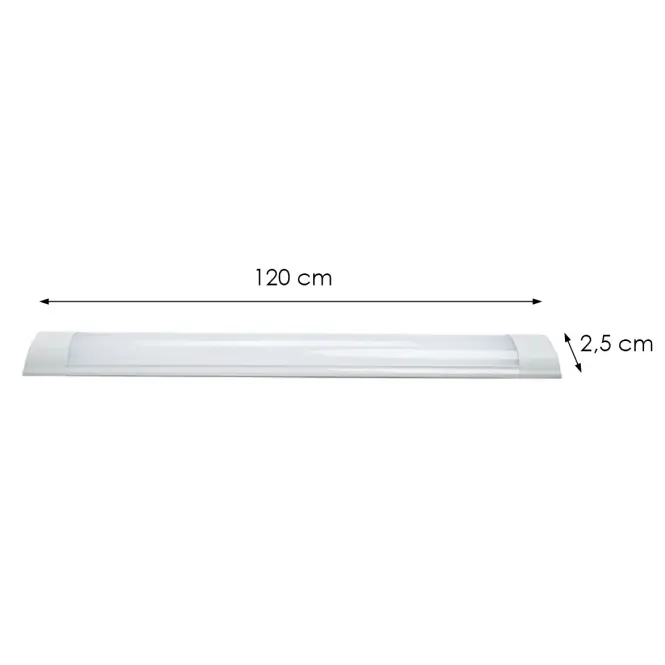 Lineárne svietidlo Batten 36W 4000K Milargo 120 cm ML8022