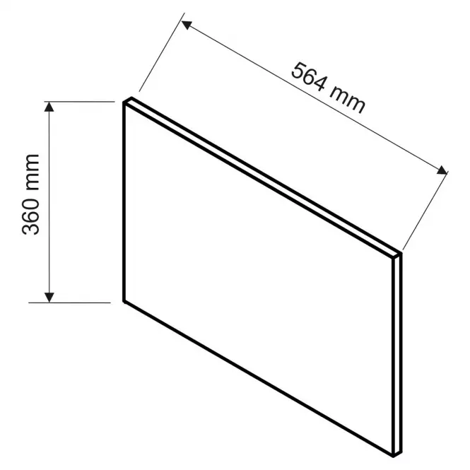Panel bočný Max 360x564 námornícka modrá