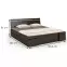 Posteľ borovicová Skandica Sparta maxi+zásuvka 120X200 palisander,2
