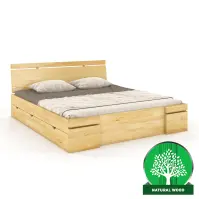 Posteľ borovicová Skandica Sparta maxi+zásuvka 160X200 prírodná