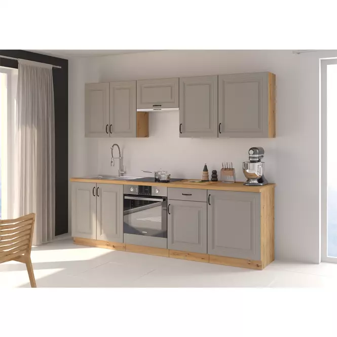 Kuchynská skrinka Stilo claygrey/artisan 60dmp/210 2f