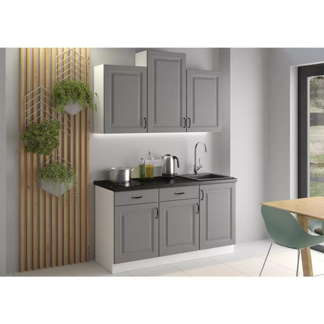 Kuchynská skrinka Stilo dustgrey/biely 50zl 1f bb