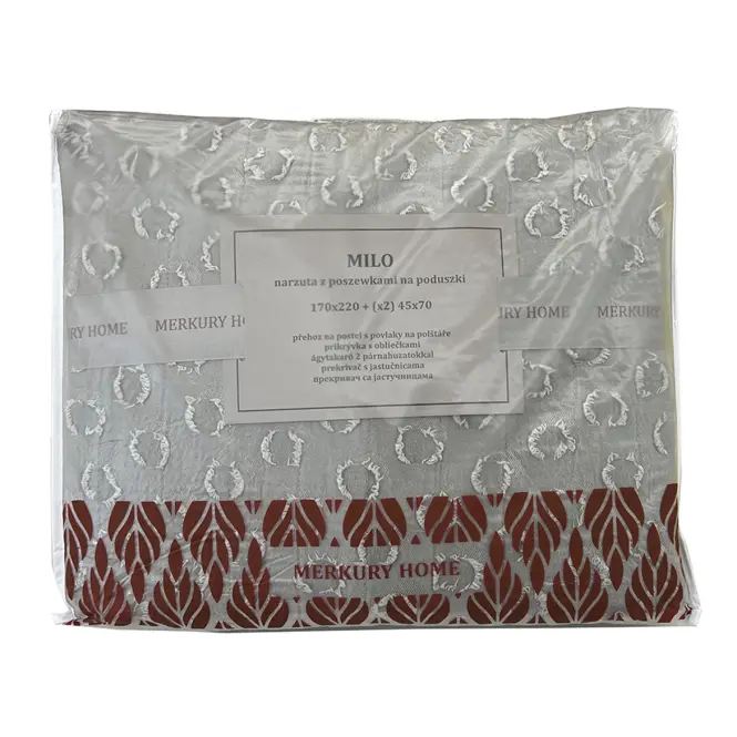 Prikrývka na posteľ Milo 170x220 tmavosivá Merkury Home,4
