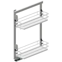 Cargo Mini Bočný kôš 15 ľavé l480 chróm/biela