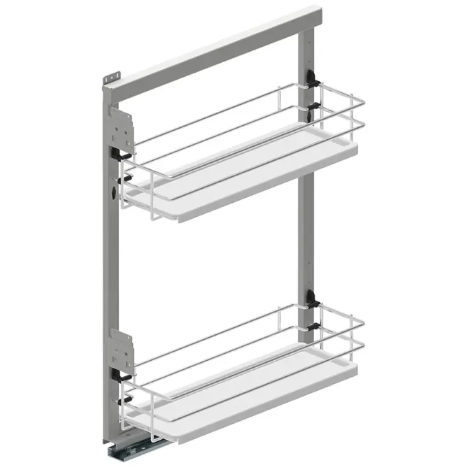 Cargo Mini Bočný kôš 15 ľavé l480 chróm/biela