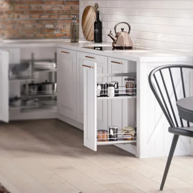 Cargo Mini Bočný kôš 15 ľavé l480 chróm/biela