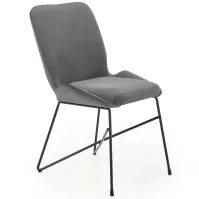 Stolička K454 Velvet/Kov Šedá