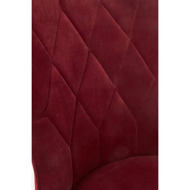 Stolička K366 Velvet/Kov Bordová