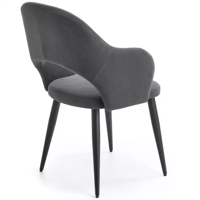 Stolička K364 Velvet/Kov Šedá