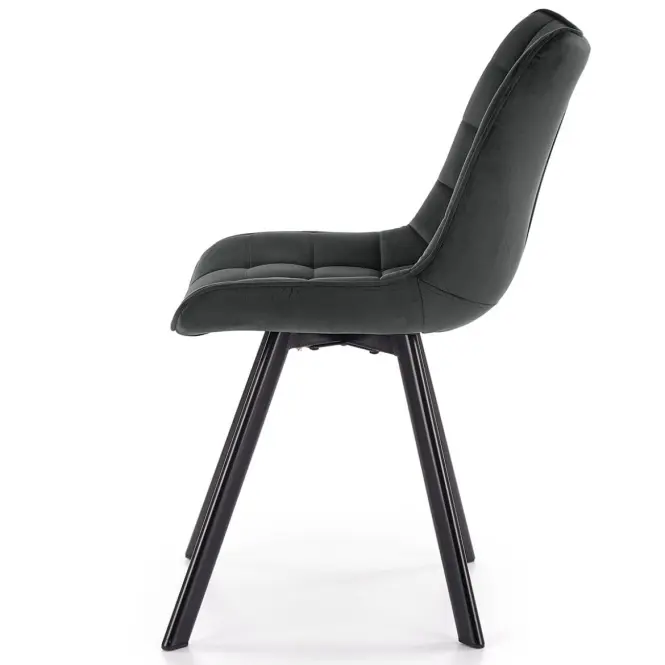 Stolička K332 Velvet/Kov Tmavé Šedá