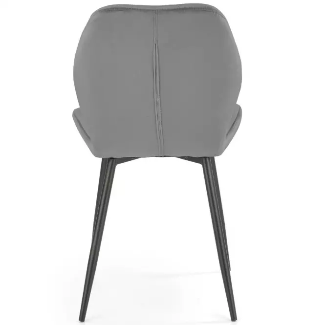 Stolička K453 Velvet/Kov Šedá