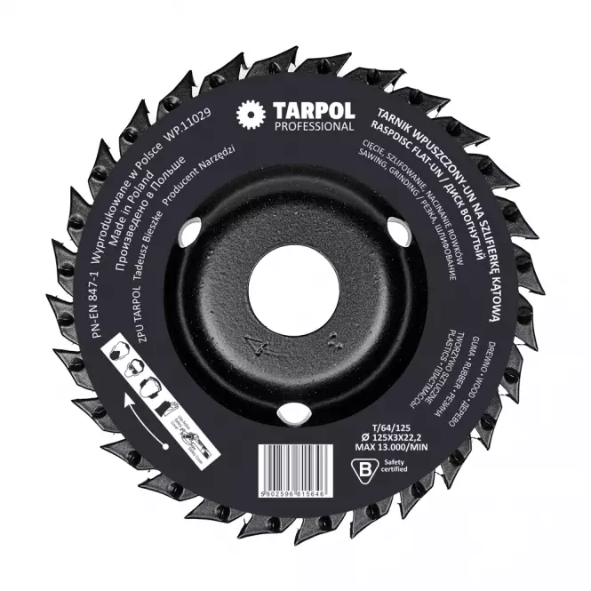 TARPOL  Plochá rašpľa UN 125 mm T-64