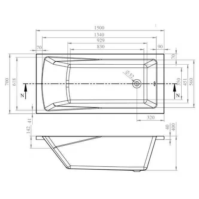 Vaňa Rondo 150x70,3