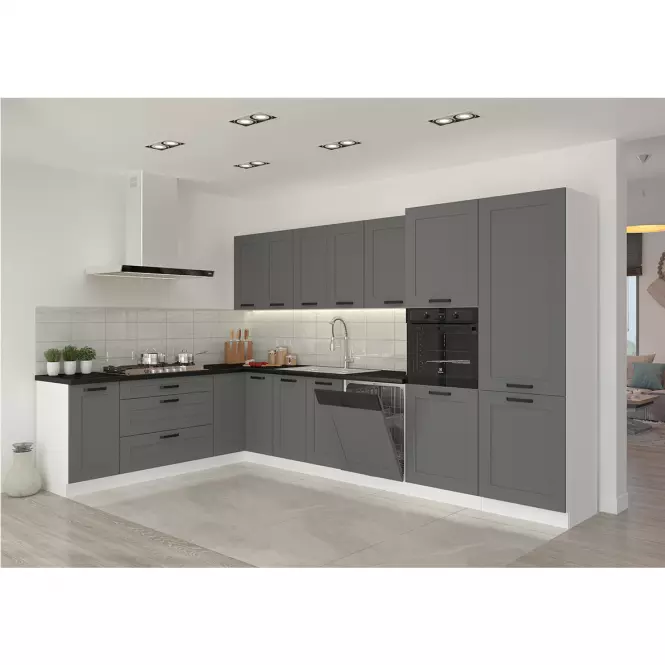 Kuchynská skrinka Luna dustgrey/biela 40G-90 1F
