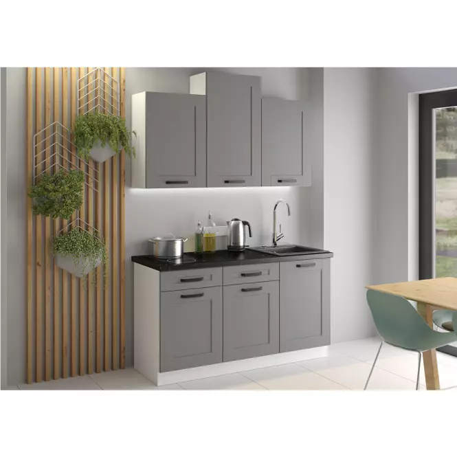 Kuchynská skrinka Luna dustgrey/biela 40GS-90 1F