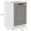 Kuchynská skrinka Luna claygrey/biela 50ZL 1F BB,2