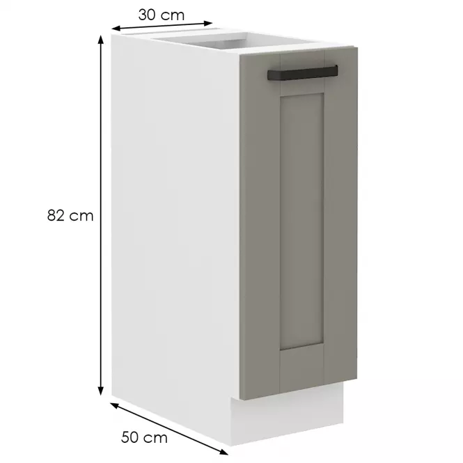 Kuchynská skrinka Luna claygrey/biela 30D Cargo BB