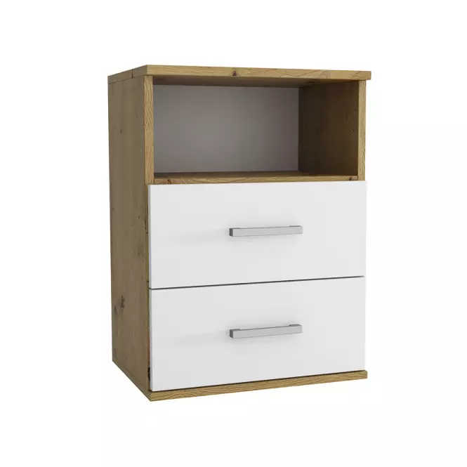 Nočný stolík Goda III 2S artisan/biely