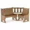 Rohová lavica borovica NR101-150x86x110 dub,3
