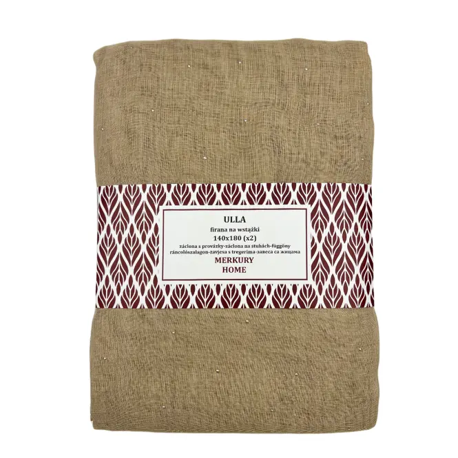 Záclona na pútkach Ulla polyester béžová 140x180 Merkury Home II/22