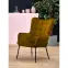 Kreslo Castel horčicová/čierna,12