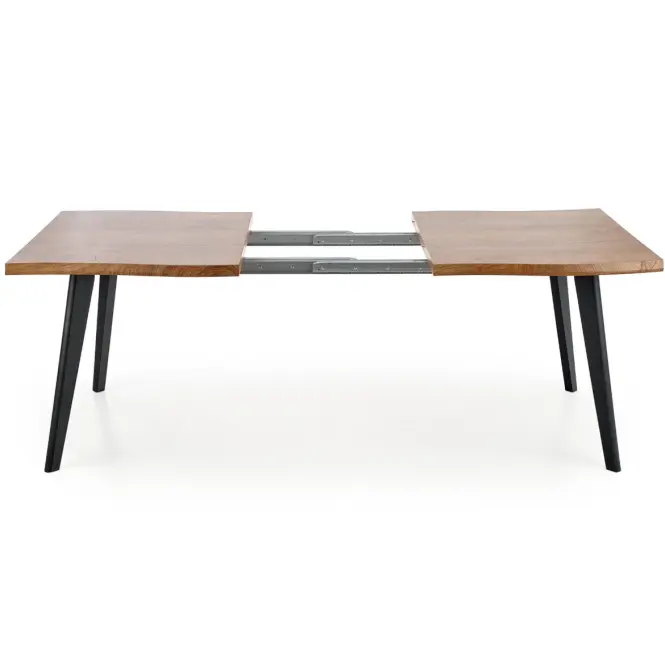 Rozkladací stôl Dickson 120/180x80cm Mdf/Drevo – Dub Naturalny/Čierna