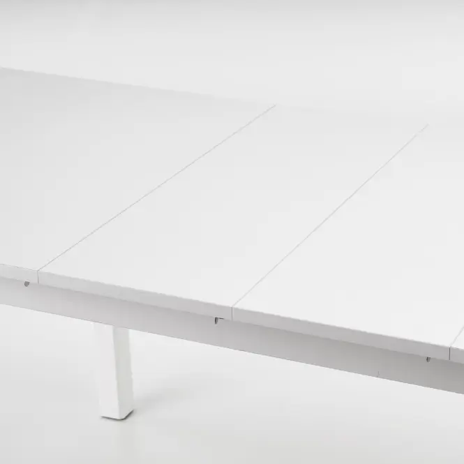 Rozkladací stôl Florian 141/219x80cm doska/MDF– Biely
