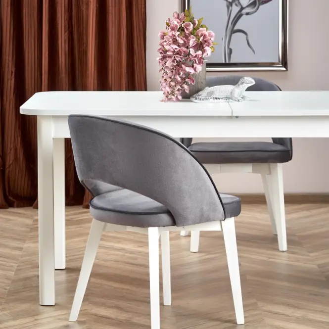 Rozkladací stôl Florian 141/219x80cm doska/MDF– Biely