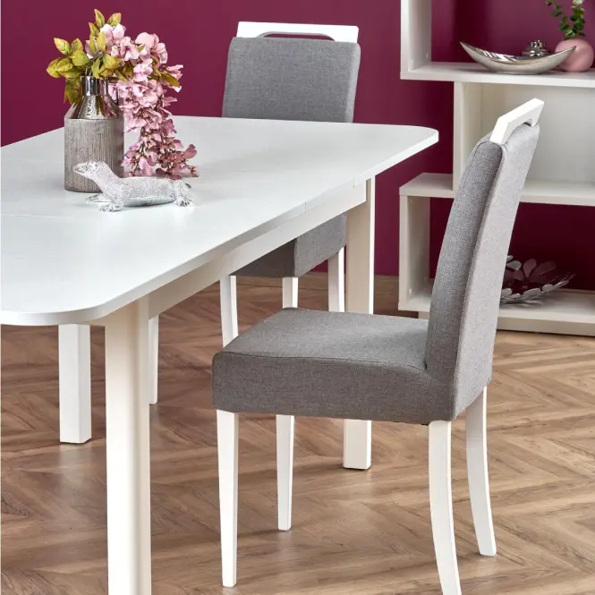 Rozkladací stôl Florian 141/219x80cm doska/MDF– Biely