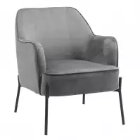 Kreslo Bob Dark Grey Velvet 13