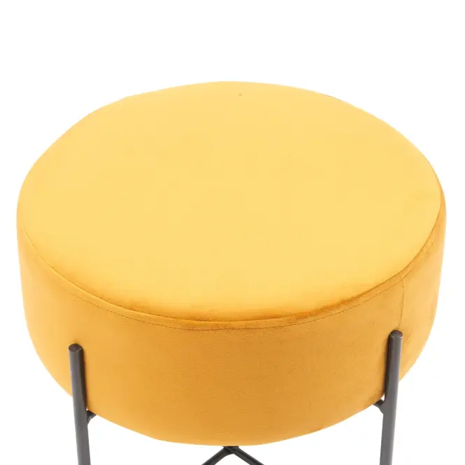 Taburetka Bob žltá Velvet 20,4