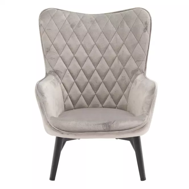 Kreslo Mini Light Grey Velvet 12