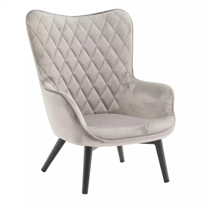 Kreslo Mini Light Grey Velvet 12,2
