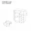 Komoda Carini Komoda 1D3S Ca6 White Light Graphite,3