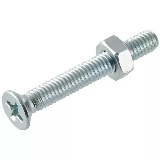 Skrutka  plochá hlavička pozink. M4x10 mm