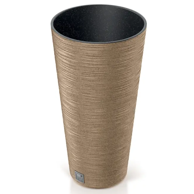 Kvetináč Furu okrúhly Slim eco Wood 250 – natura eco