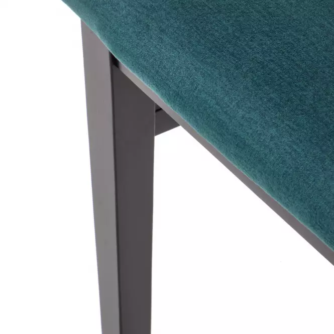 Stolička Sylwek 1 drevo/velvet čierna/monolit 37,6