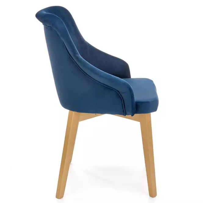 Stolička Toledo 2 drevo/velvet dub/monolit 77 57x56x86