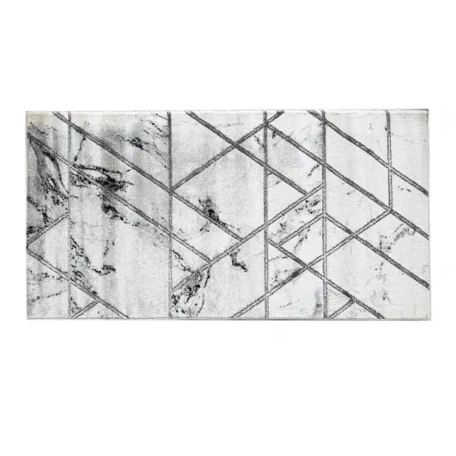 Koberec Frisee Diamond 2,0/2,9 A0085 biela strieborný,2