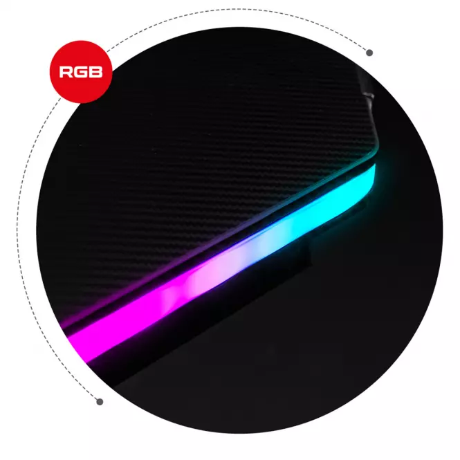 Písací stôl pre hráča HZ-Hero 5.0 RGB
