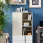 Regál Remo RM6 dub wilton/biela/antracit,5
