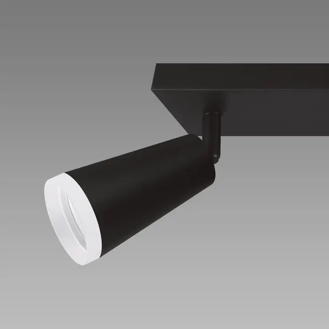 Stropné bodové svietidlo SANA GU10 2L BLACK 04144 LS2