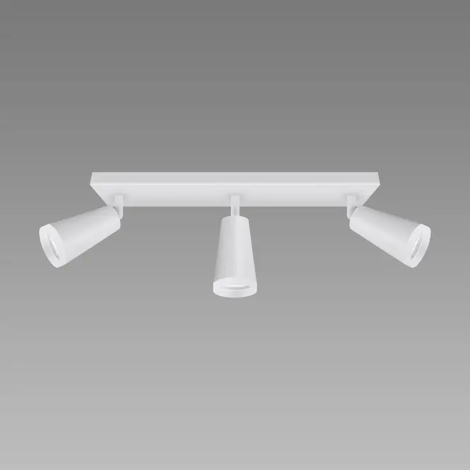 Stropné bodové svietidlo SANA GU10 3L WHITE 04145 LS3