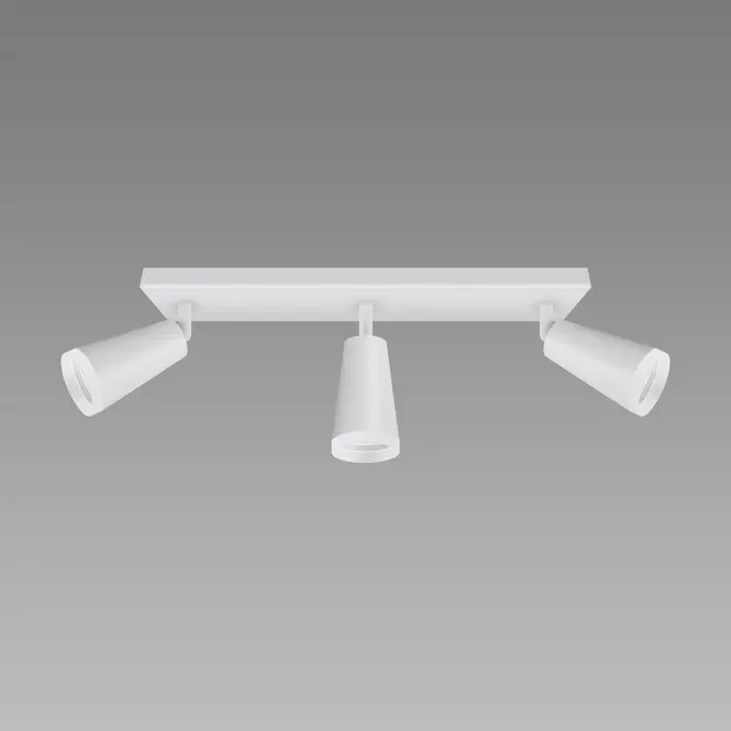 Stropné bodové svietidlo SANA GU10 3L WHITE 04145 LS3