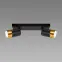 Stropné bodové svietidlo PUZON SPT GU10 2L BLACK/GOLD 04125 LS2