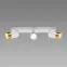 Stropné bodové svietidlo PUZON SPT GU10 3L WHITE/GOLD 04126 LS3