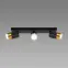 Stropné bodové svietidlo PUZON SPT GU10 3L BLACK/GOLD 04127 LS3
