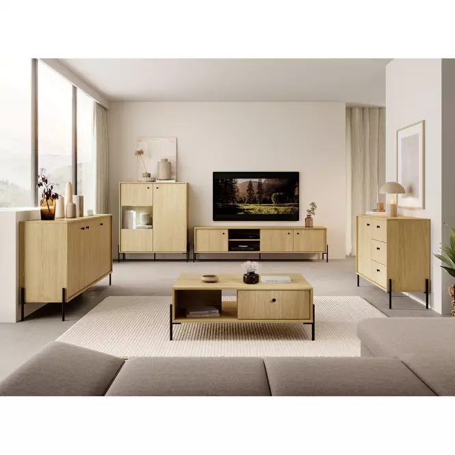 Komoda SCANDI 153 3D scandi dub/scandi jedľa