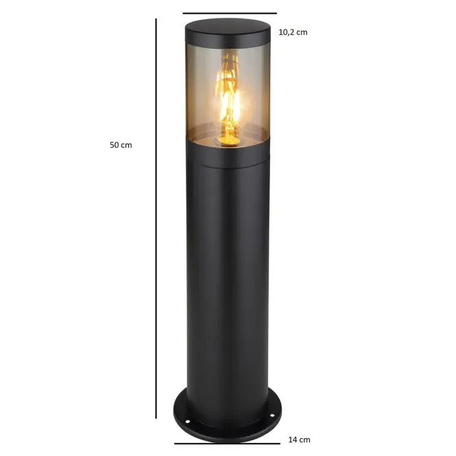Lampa Xeloo 32015BS 60W čierna LS1,3