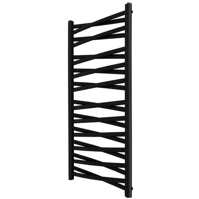 Kúpeľňový radiátor Łezka 3D Ł3DX 2250 čierna 1205x540 mm